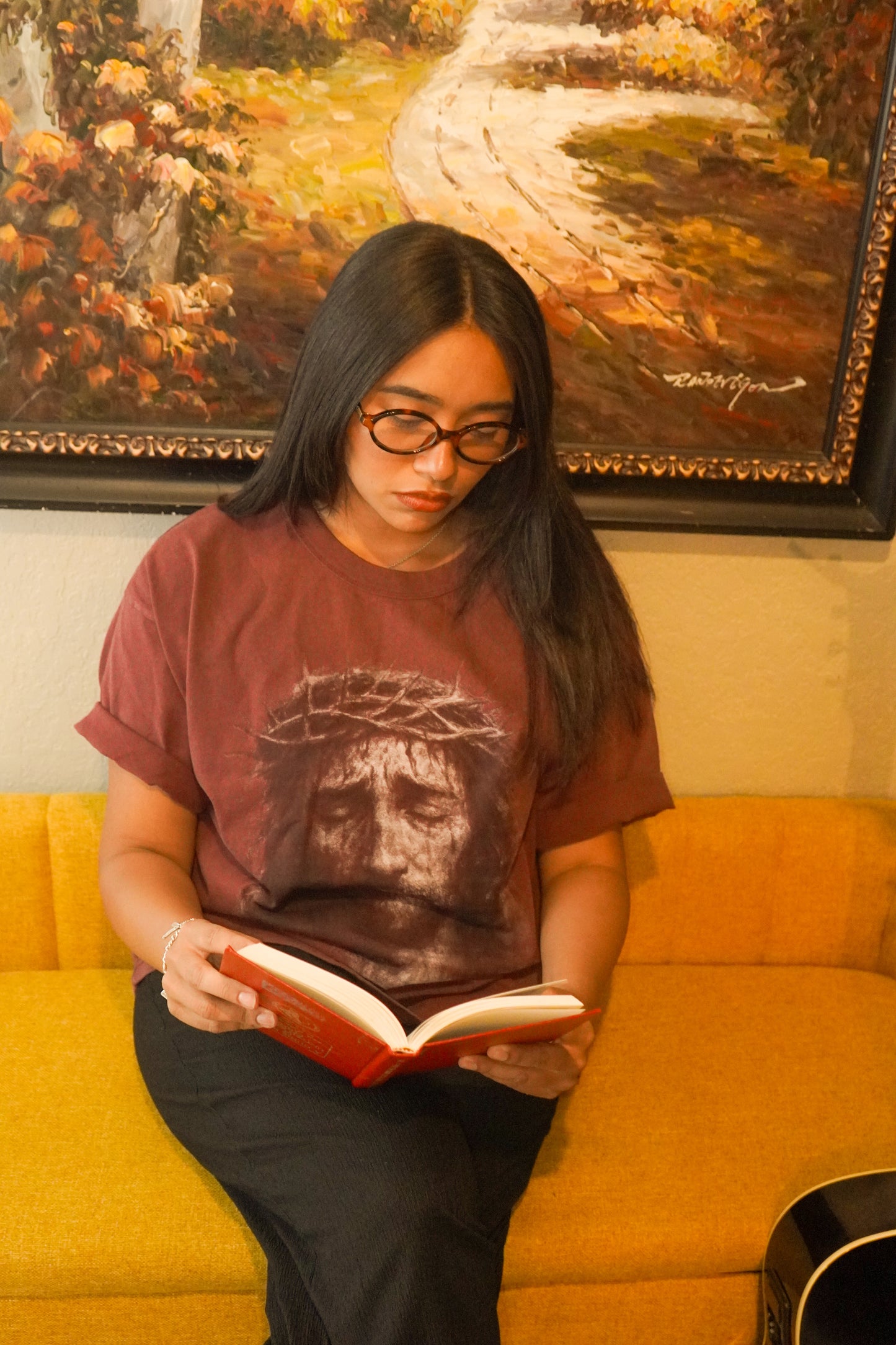 Jesus is coming tee (Maroon)