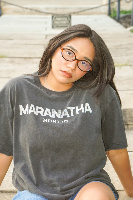 Maranatha Tee (Faded Black)