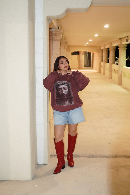 Jesus is coming Hoodie (Maroon)